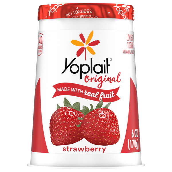 Yoplait Original Low Fat Strawberry Yogurt Cup