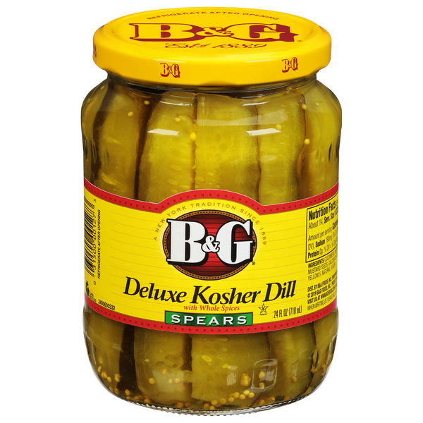 Save on B&G Kosher Dill Pickles Deluxe Spears Order Online Delivery Stop & Shop