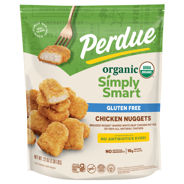 Perdue Simply Smart Organics Gluten Free Chicken Breast Nuggets Frozen