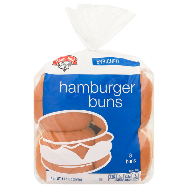 Hannaford Hamburger Buns - 8 ct