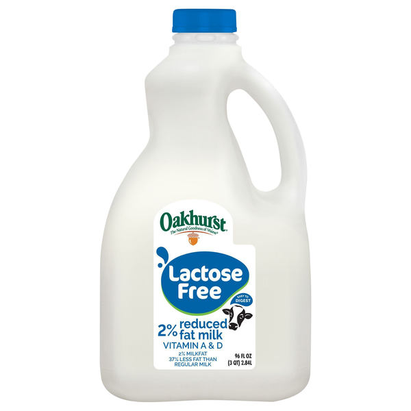 Oakhurst Lactose Free 2% Reduced Fat Milk
