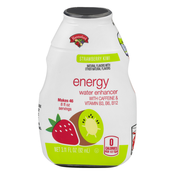 Hannaford Energy Water Enhancer Strawberry Kiwi