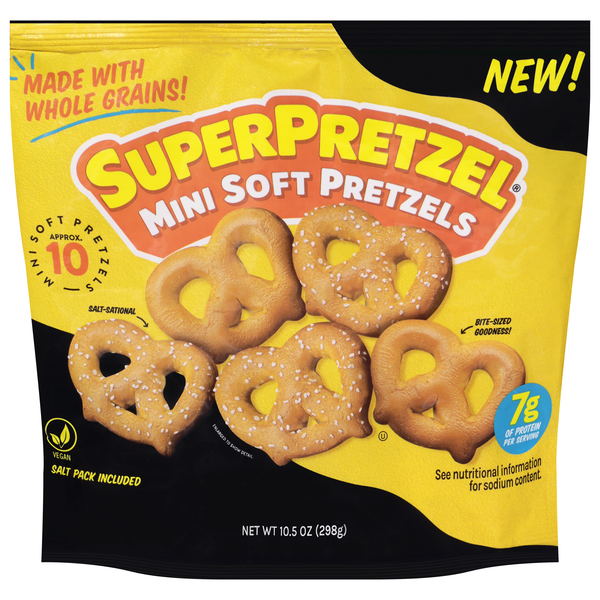 SuperPretzel Mini Soft Pretzels - 10 ct Frozen