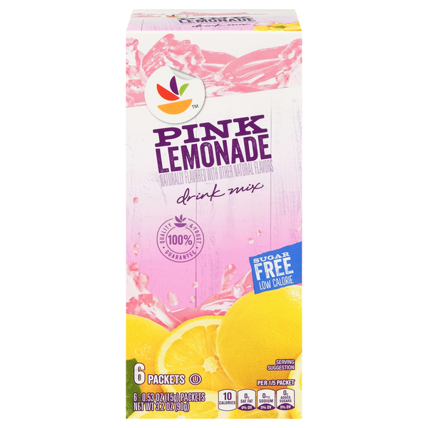 Stop & Shop Pink Lemonade Sugar Free Drink Mix - 6 ct