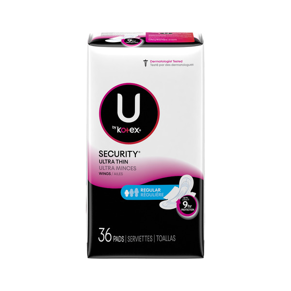 Save On U By Kotex Security Ultra Thin Pads With Wings Regular Unscented Order Online Delivery Giant