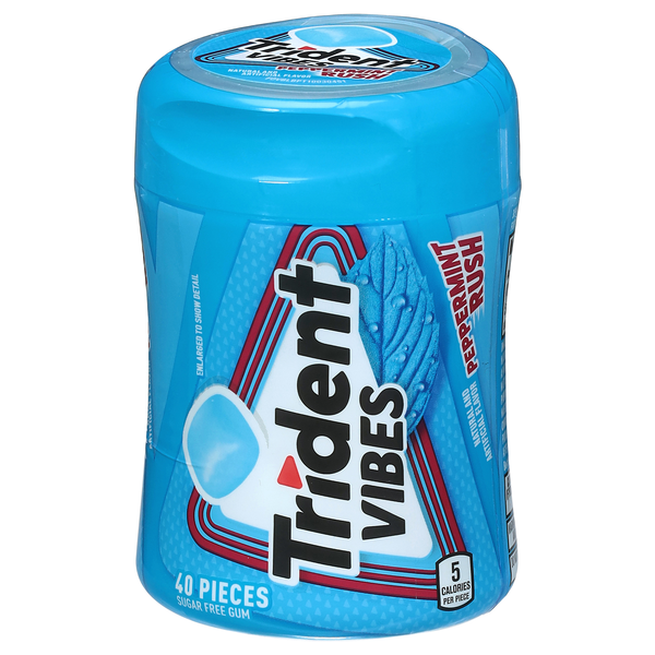 Trident Vibes Sugar Free Peppermint Rush Gum
