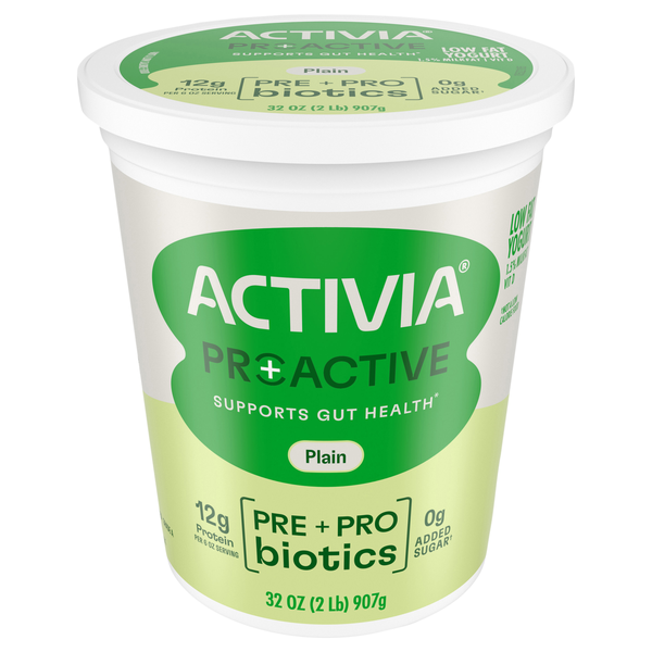 Activia Proactive Low Fat Plain Yogurt