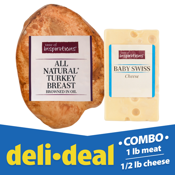 Deli Deal All Natural Turkey & Baby Swiss Cheese