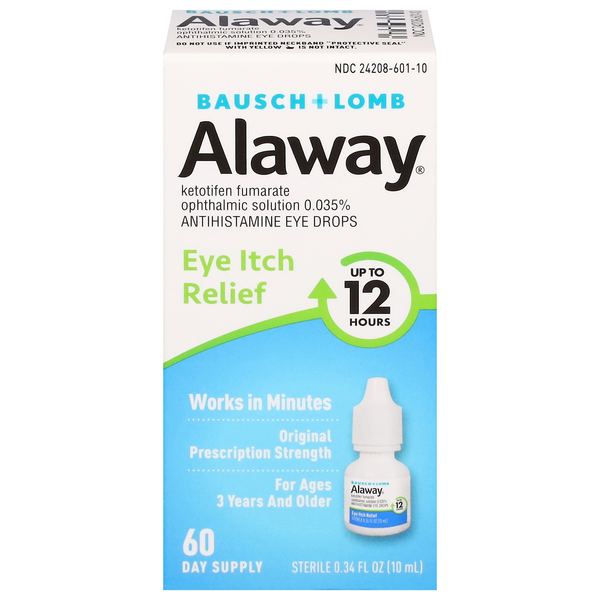 Bausch + Lomb Alaway 12 Hour Eye Itch Relief Drops