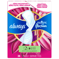 Always Radiant Size 2 Light Clean Scent Heavy Flow Pads with Wings