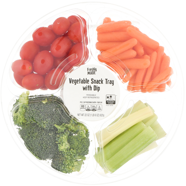 Hannaford Vegetable Snack Tray with Dip