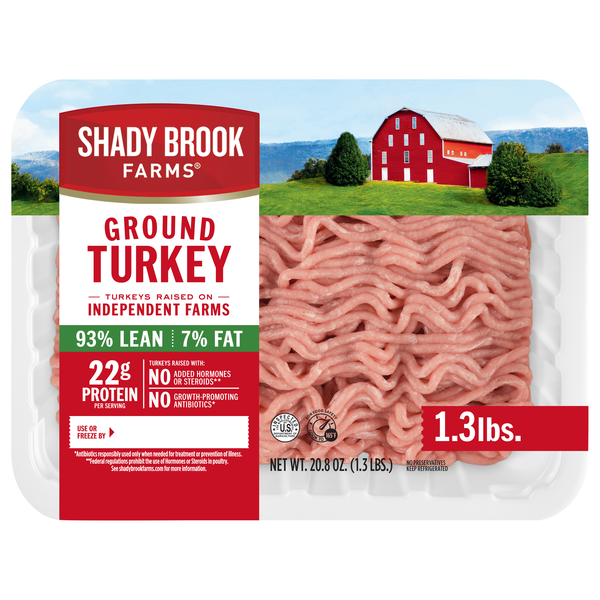 Shady Brook Farms Ground Turkey 93% Lean 7% Fat Fresh