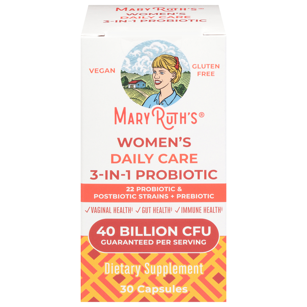 Mary Ruth's Women's Daily Care 3-in-1 Probiotic Capsules