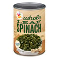 Giant No Salt Added Whole Leaf Spinach