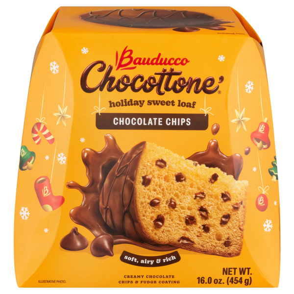 Bauducco Chocottone Chocolate Chips Holiday Sweet Loaf