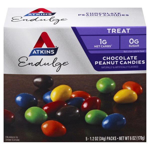 Atkins Endulge Treat Chocolate Peanut Candies Low Carb - 5 ct
