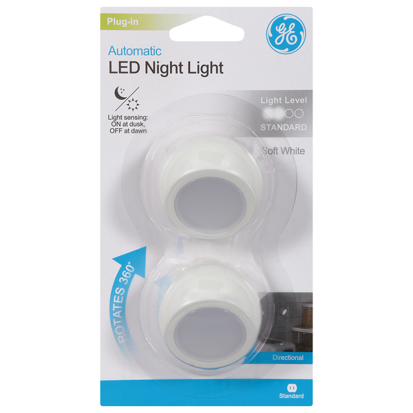 GE Automatic Soft White LED Night Light
