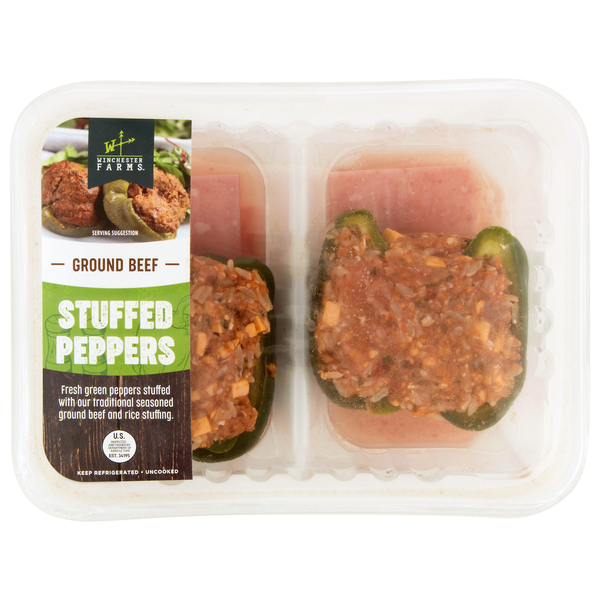Winchester Farms Ground Beef Stuffed Peppers - 2 ct