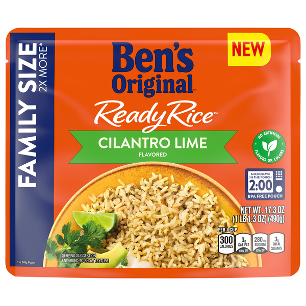 Ben's Original Cilantro Lime Ready Rice Microwave Family Size