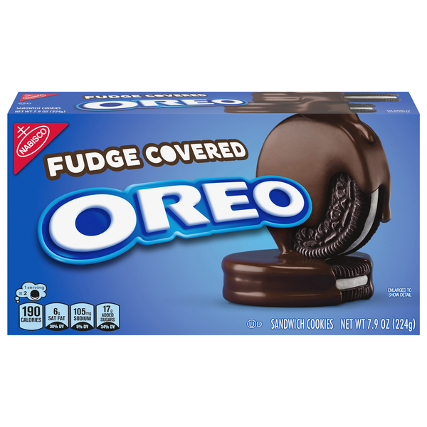 OREO Fudge Covered Chocolate Sandwich Cookies