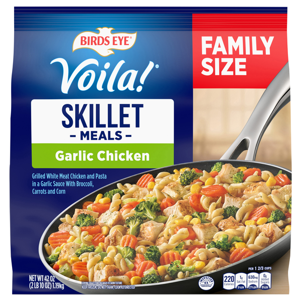 Birds Eye Voila! Garlic Chicken Family Size Frozen Skillet Meal