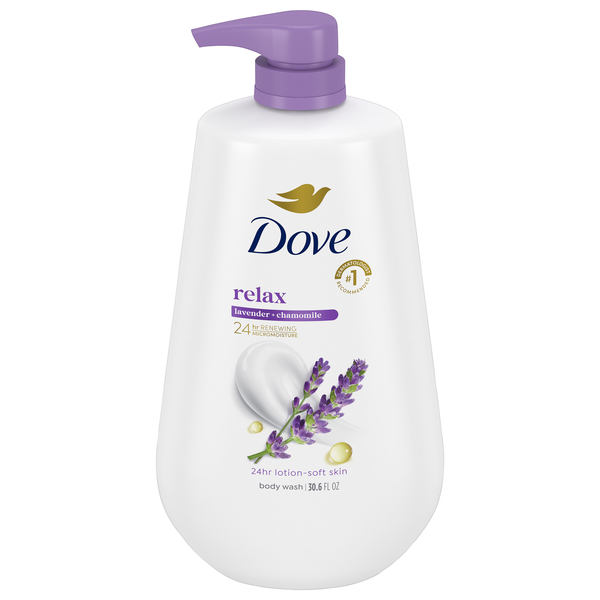 Dove Relaxing Lavender Oil & Chamomile Body Wash Pump