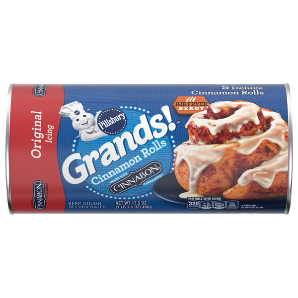 Pillsbury Grands! Cinnabon Cinnamon Rolls with Original Icing - 5 ct