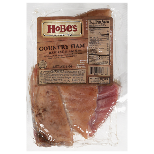 Hobe's Country Ham Fat & Skin