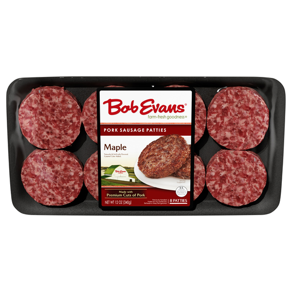 Bob Evans Maple Pork Breakfast Sausage Patties - 8 ct