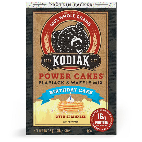 Kodiak Power Cakes Birthday Cake w/Sprinkles Protein Flapjack & Waffle Mix