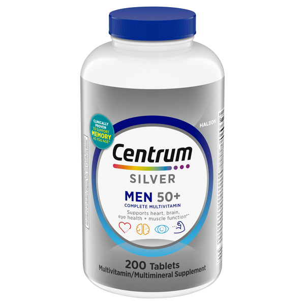 Centrum Silver Men 50+ Multivitamin/Multimineral Supplement Tablets