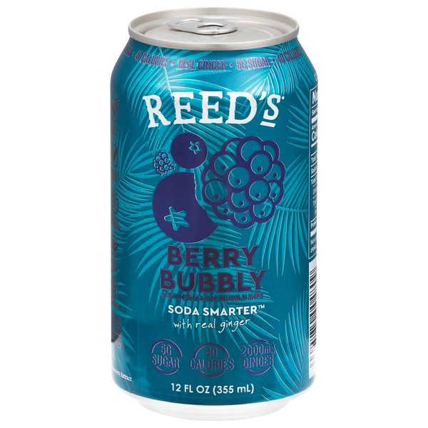 Reed's Soda Smarter Berry Bubbly with Real Ginger