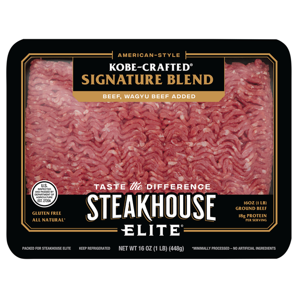 Steakhouse Elite Kobe Crafted Ground Beef Fresh