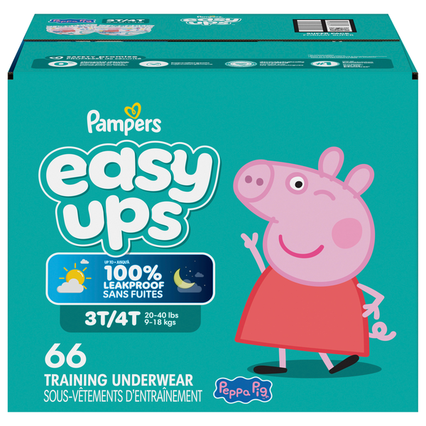 Pampers Easy Ups Girls 3T-4T My Little Pony Training Underwear 30-40 lb