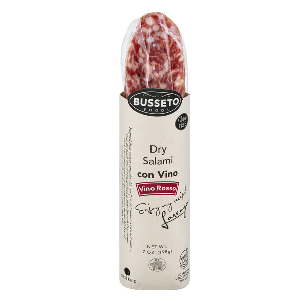 Busseto Vino Rosso Dry Salami Con Vino
