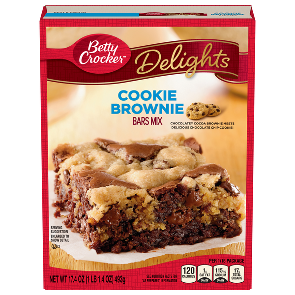 Betty Crocker Delights Cookie Brownie Bars Mix