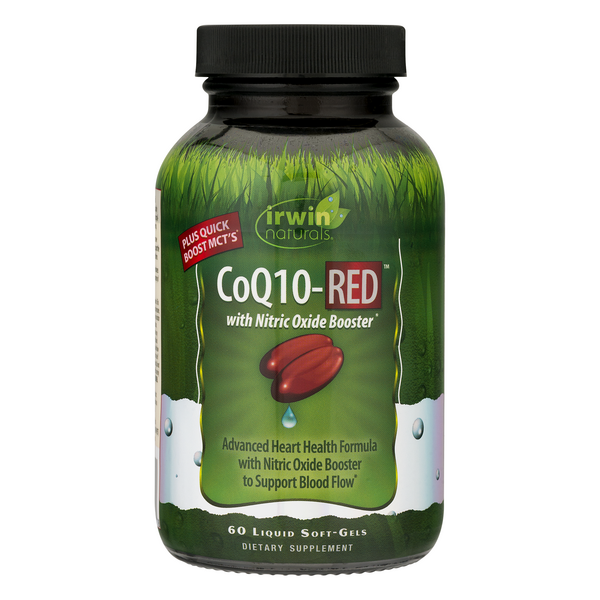 Irwin Naturals CoQ10-Red with Nitric Oxide Booster Liquid Softgels