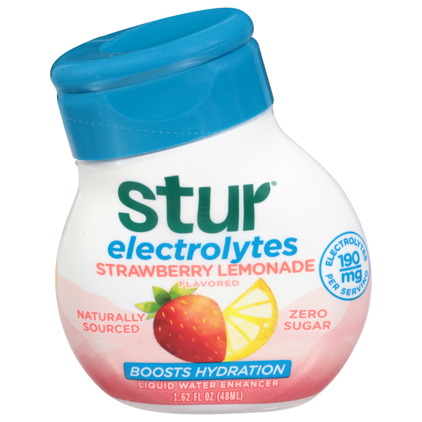 Stur Zero Sugar Electrolytes Strawberry Lemonade Liquid Water Enhancer