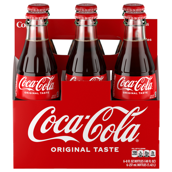 Coca-Cola Original Soda - 6 pk (Glass Bottles)