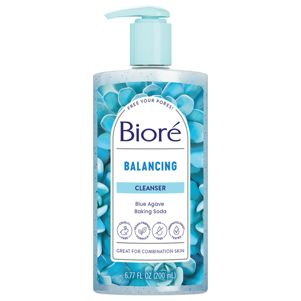 Biore Baking Soda Pore Cleanser Great for Combination Skin Pump