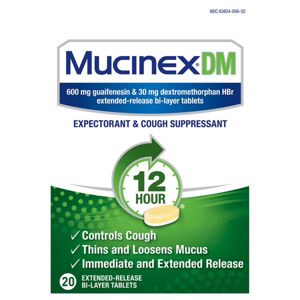 Mucinex DM Expectorant/Cough Suppressant 12 Hour Extended Release Tablets