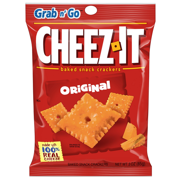 Cheez-It Original Baked Cheese Crackers Grab & Go