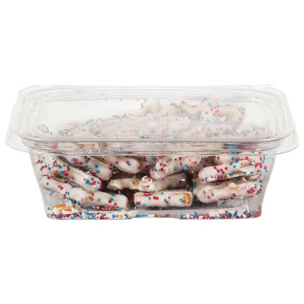 Durham's Patriotic Star White Chocolate Covered Pretzels