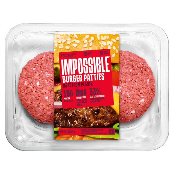 Impossible Gluten Free Burger Patties Made From Plants - 2 ct