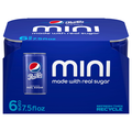 Pepsi Real Sugar Cola Soda Mini - 6 pk