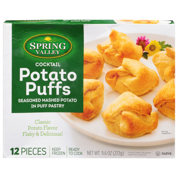 Spring Valley Cocktail Potato Puffs - 12 ct Frozen