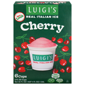 Luigi's Cherry Real Italian Ice - 6 ct