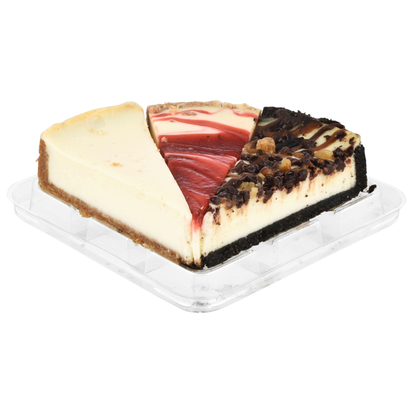 Hannaford Bakery Variety Cheesecake Slice - 3 ct
