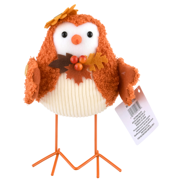 Smart Living Harvest Bird Decor Leaves