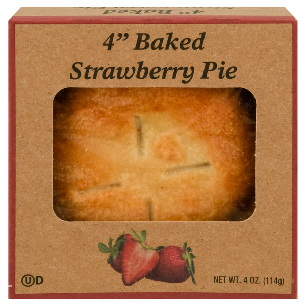 Baked Strawberry Pie 4 Inch